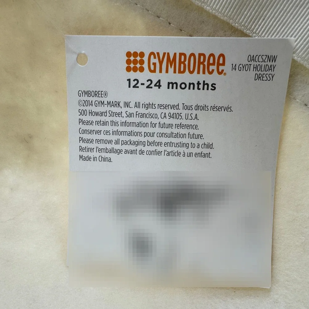 Gymboree Girls Cream Wool Cloche Hat With Black Bow Size 12-24 Months NWT